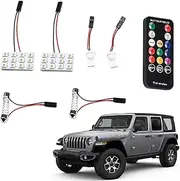 Car Reading Light | Remote Control RGB Roof Lights - Stylish Ambient Lighting, Energy-Saving Reading Lamps for Daily Driving, Commuting