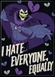 Masters of the Universe Skeletor I Hate Everyone Equally Refrigerator Magnet NEW