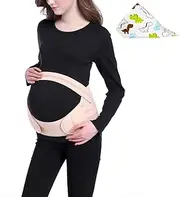 [XJCKING] Maternity Belly Band For Pregnant Women - Pregnancy Support Belt, Relieve Back Hip Pain - Soft Breathable Adjustable Waist Abdomen Pelvic Tummy Belt Belly Band For Pregnancy