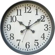 Minimalist Design Grey and White Round Analog Wall Clock 45*45 cm