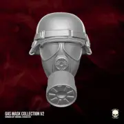 Gas Mask v1 Apocalyptic custom head for GI Joe Classified & other action figures