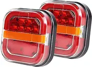 Wireless Trailer Lights, Wireless Tail Lights for Trailer, 2025 New 24V LED Trailers Light Magnetic Rear Light (1pair)