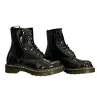 Dr. Martens Women's 1460 Black Patent Leather Combat Boots L6/M5 Utility Grunge
