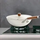 Nonstick Wok with Lid 28cm with Lid Stir Fry Pan for Induction Gas Stoves