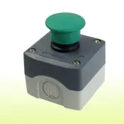 SPST NO Circuit Control Momentary Green Mushroom Push Button Switch 240V 3A
