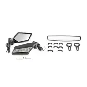 LED Rear Side Racing Mirrors+Wide Center Mirror For Polaris RZR XP 1000 Turbo S