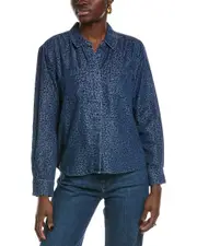 Nanette Nanette Lepore High-Low Denim Shirt