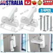 2/4PCS Sash Blocker Jammer Door Window Restrictor Lock House Room Security Latch