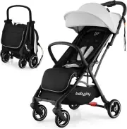 High Landscape Baby Stroller, 2 in 1 Convertible Baby Pram Jogger with Adjustabl