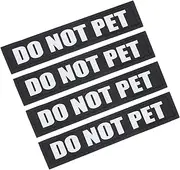 PERSELOSO 2Pairs Reflective Dog Patches Removable Tags for Harness Vest Enhance Pet Safety with Easy Identification Durable PU Material for Daily Use and Replacement