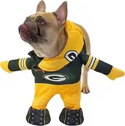 NFL Green Bay Packers Officially Licensed Running Dog Costume by MODERN HERO Includes 2 pc Set - Bodysuit and Hat, Size XL