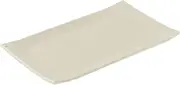 Marui Pottery MR-3-4276 Shigaraki Ware Hechimon Pottery Dish, Length Approx. 8.7 inches (22 cm), Pear Glaze, Ivory