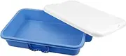 Toyvian Toy Storage Bin Small Portable Tray Lid for Boys and Girls' Playroom Craft Storage Box Covered Sandbox Lid Plastic Case for Outdoor Toys