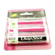 Chapstick Classics 3 Stcks Cherry Flavor Skin Protection USA Seller