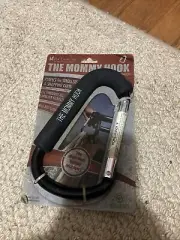 1 NEW THE ORIGINAL "The Mommy Hook" Stroller Assistant Hook, ALL Black