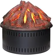 UMJIGF Water Vapor Electric Fireplace Stove Electronic Fireplace 3D Atomized Fireplace Decoration Retro Embedded Round Electronic Fireplace Simulated Charcoal Ornaments Simulate,