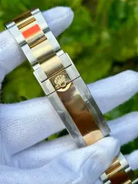 在飛比找Yahoo!奇摩拍賣優惠-Rolex 勞力士 半金原裝錶帶 適用型號116613LN 