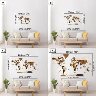 【Hyperi官方】3D木製世界地圖(L)🌏 | 立體地圖 牆壁裝飾 世界地圖壁貼 實木地圖居家擺飾 餐廳裝潢木質地圖