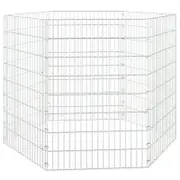 Andala Pets Free Range Animal Enclosure 6-Panel 54x80 cm Galvanised Iron