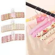 Soft Hook Wooden Sponge Padded Floral Coat Clothe Hanger Suit Dress Shi Nice