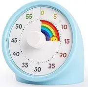 Visual Timer for Kids，GeeRic 60-Minute Countdown Clock Silent Colorful Alarm Clock Adjustable Volume Time Management Assistant Desk Visual Timer for Home, Kitchen, Classroom, Office