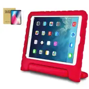 StylePro Combo, iPad 7th, 8th & 9th gen Kids case + Screen Protector. Shockproof EVA case, red