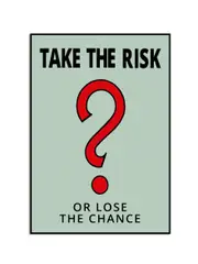 [Namly Design] Poster - Motivational Inspiration Quote / Take the Risk