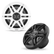 30W RMS Speaker System White Black Sport Grilles 1.2 Inch Dome Tweeter