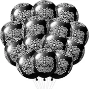 K1tpde 50PCS Black Bandana Balloons, Cholo Gangsta Themed Party Bandana Balloons Set for Teens, Cholo Gangsta party Decoration, Cholo Theme Birthday Party Decor, Cholo Theme Western Party Supply