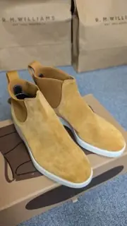 RM Williams X Marc Newson Womens The Yard Boots - Brown Suede