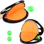 Catch and Toss Game – Paddle Throw Toy, Outdoor Ball Play Set | Hook Loop Hand Disc with Children Garden Fun, Summer Activity Equipment for Family Backyard Beach Sports Entertainment Use