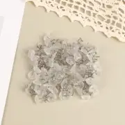 100pcs Clear Heads Twist Pins Fixed for Upholstery Blankets Chair Sofa Decora CR