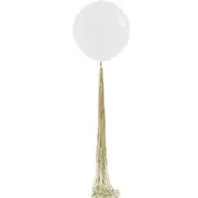 Gold Foil Tassel Balloon Tail