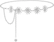 [Veemoon] Stylish Women's Sun Waist Chain Metal Belt Chain Bikini Waist Jewelry Comfortable