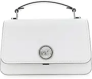[Michael Kors] Women MD EW TH CHN Satchel Hand Bag, Optic White