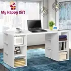 WHITE 150cm Computer Desk Home Office Study Workstation Storage Bookcase Artiss