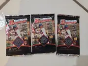 2001 Bowman Baseball Hobby Pack NEW & FACTORY SEALED - Albert Pujols RC? 3 packs