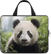Laptop Case Sleeve Shockproof Computer Carrying Bag Cute Panda Bear Laptop Bag Tote Lightweight Notebook Case Cover Traveling Briefcase Handle Bags for Travel Business 13inch