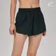 ADISI 女慢跑短褲AP2211022 (S-2XL) 黑色｜運動褲 吸濕排汗 抗紫外線 防潑水 輕薄透氣 輕量