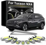 11Pcs LED Interior Light Bulb Kit, For Hyundai Tucson NX4 2021 2022 2023 2024 (fit original is halogen) Car Indoor Lamp