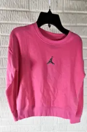 Nike Air Jordan Jumpman Sweatshirt Youth Size Small 8-10 YRS Long Sleeve Pink