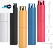 Travel Perfume Refillable Bottle, Perfume Atomiser, 2Pcs 10Ml Scent Pump Case, L