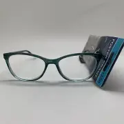 E104 Foster Grant AVIANA TEAL +2.00 Women Readers Reading Glasses