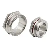 Weldless Bulkhead Stainless Steel SS304 1.5"/2" Tri Clamp Kettle Bulkhead