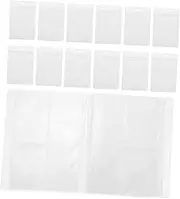 DECORNIJIA 1 Set Jewelry Storage Book with Transparent Bags Slots Sealed Pouches Durable PVC Organizer for Necklaces Earrings and Accessories Portable and Practical for Daily Use