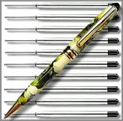Parker Pen Compatible Refills x 10 Black Ink + A Free Metal Parker Style Pen L