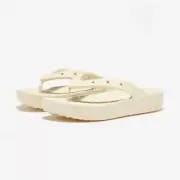 CROCS Classic Platform Womens Flip Flop Bone ✅Multiple Sizes ✅Expedited