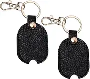 Gosknor Car Key Cover, Leather Car Key Sleeve Broken Car Key Loop Replacement Car Key Fob Cover Protector Car Key Holder for Man & Woman(Black), As Shown in the Picture, 13x4,7x0,8cm