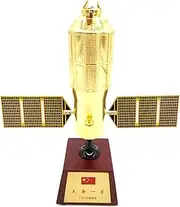 1:80 China Tianzhou-1 Cargo Spaceship Spacecraft Model Alloy Die-Cast Space Aviation Miniature Souvenir Static Display