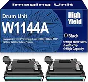 for HP W1144A Imaging Unit 144A W1144A Drum Unit High Yield High Capacity Drum Unit Compatible for HP Neverstop Laser 1000n 1001nw MFP 1200nw 1202nw 1202w,W1144A Black-2PC
